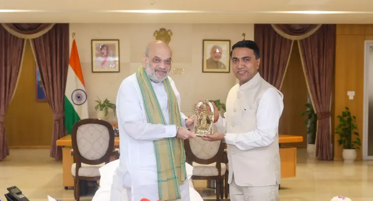 Goa CM Sawant Meets Amit Shah, Discusses State Development