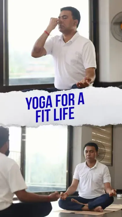 Goa CM Sawant urges Goans to adopt yoga ahead of June 21