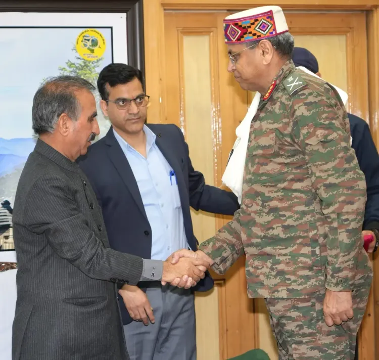 GOC-in-C Anindya Sengupta Updates CM Sukhu on Spiti Valley Airstrip Proposal
