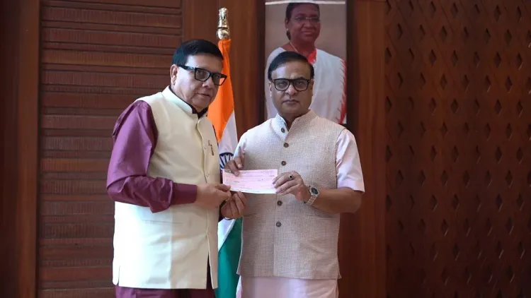 Gohpur MLA Utpal Borah Contributes Salary to Assam CM Relief Fund