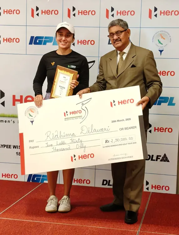 Ridhima Dilawari Claims Third Title of 2026 in WPG Tour's Sixth Leg