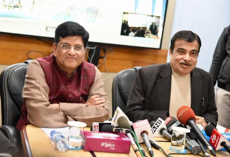 Goyal Wishes Gadkari on Birthday, Hails Highway Vision