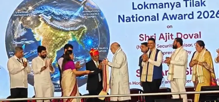 अजीत डोभाल को लोकमान्य तिलक नेशनल अवॉर्ड, अमित शाह ने पुणे में किया सम्मानित