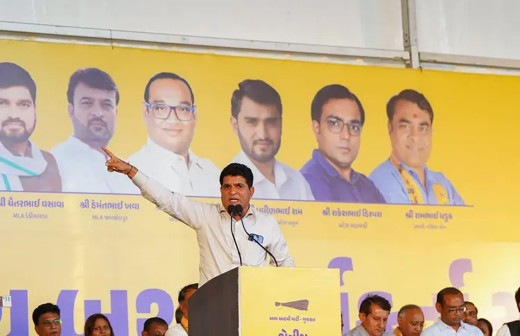 Gujarat AAP chief Gadhvi launches indefinite protest for drought relief in Saurashtra, Kutch