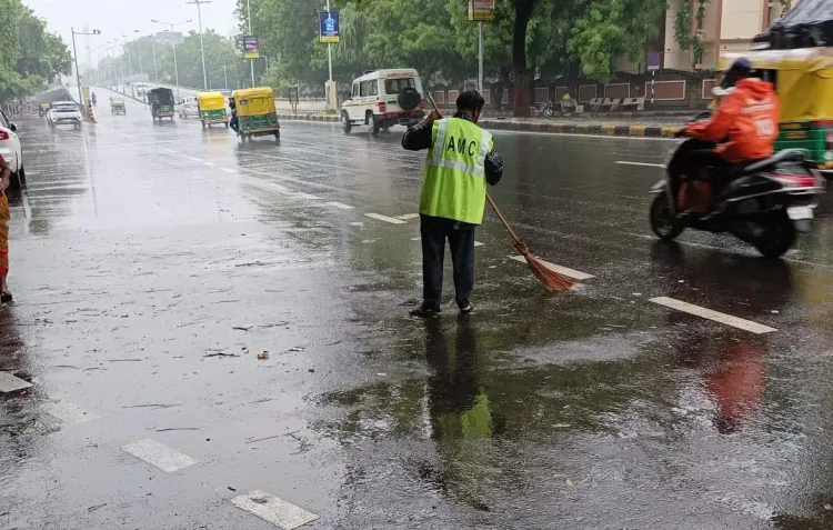 Ahmedabad deploys 24 drainage teams at 20 waterlogged sites as seasonal rainfall hits 18.53 inches