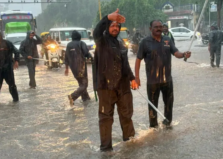 Ahmedabad floods: 163 mm rain in a day, 50+ rescued across city