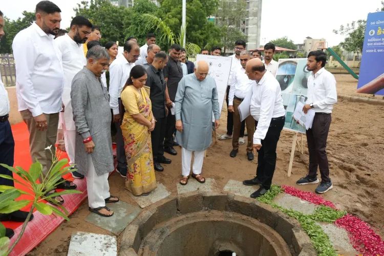 Gujarat CM inspects Koba Lake recharge well under Catch the Rain drive