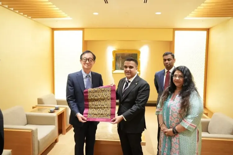 Gujarat Dy CM Sanghavi meets Nippon Steel chief in Tokyo, pitches Vibrant Gujarat Summit