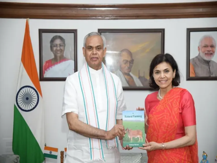 Gujarat Governor meets India's Japan envoy, Air Marshal in Gandhinagar