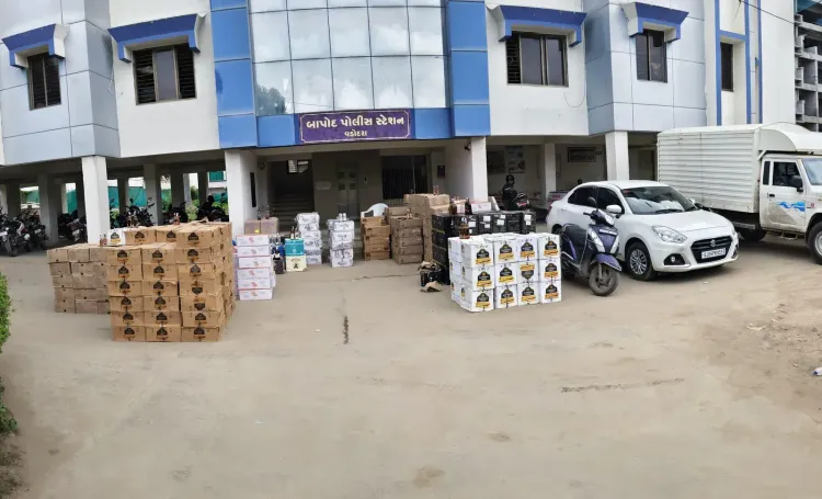 Vadodara liquor raid: ₹84 lakh IMFL seized from flat parking, 7 booked