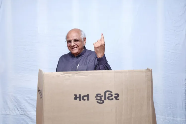 Gujarat Local Body Elections: CM Bhupendra Patel, CR Patil Vote Early