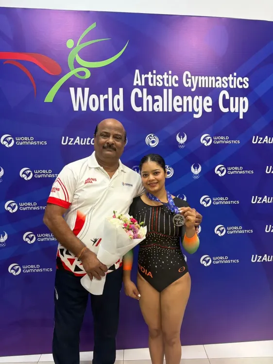 Pranati Nayak wins silver at FIG World Challenge Cup 2026 in Tashkent