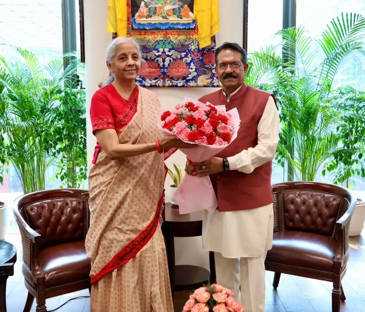 Harsh Malhotra Calls on Finance Minister Sitharaman