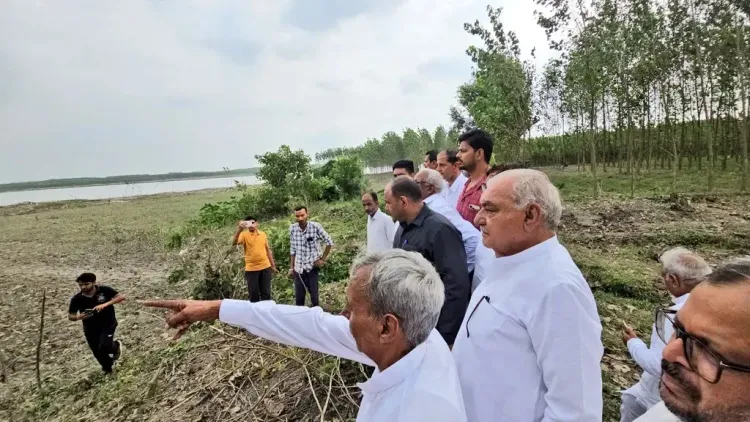 क्या भूपेंद्र सिंह हुड्डा ने यमुनानगर जिले के बाढ़ प्रभावित क्षेत्रों का दौरा किया?