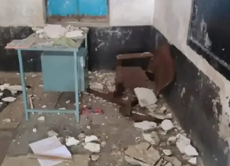 उदयपुर के सरकारी स्कूल में छत का प्लास्टर गिरा, 5 छात्र घायल; विभाग को पहले ही दी गई थी जर्जर भवन की सूचना