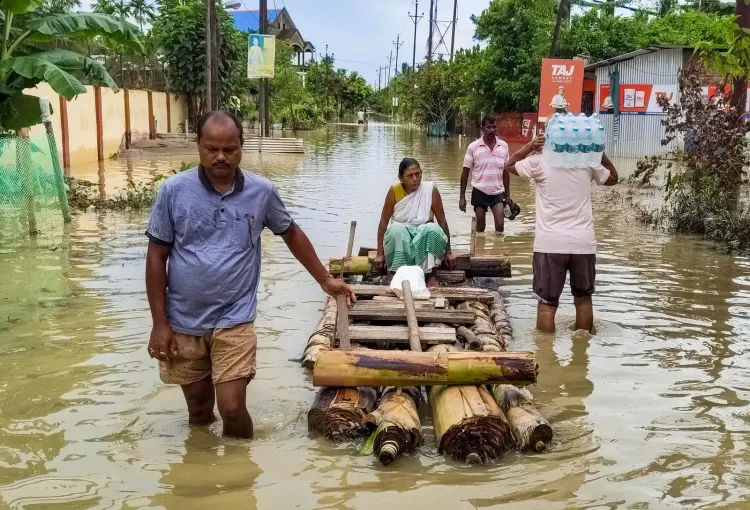 असम बाढ़: सामान्य से 400–500% अधिक बारिश रही कारण, भाजपा विधायक मानव डेका का बयान