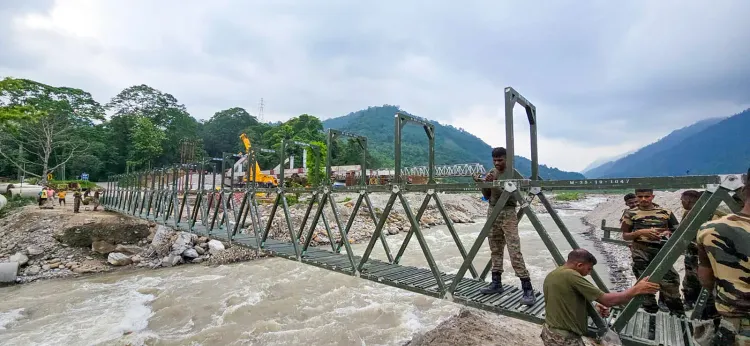 बीआरओ ने 12 दिनों में बनाया 140 फुट बेली पुल, किश्तवाड़ के मचैल से संपर्क बहाल