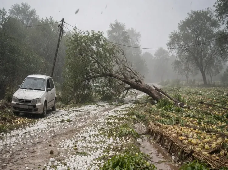 मध्य प्रदेश में ओलावृष्टि और तेज हवाओं का कहर, दो की जान गई, किसानों को भारी नुकसान