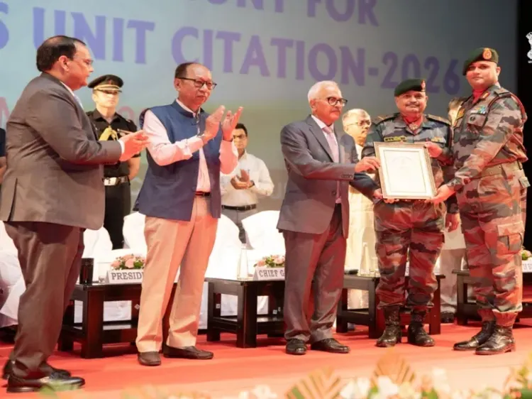 मणिपुर: राज्यपाल अजय कुमार भल्ला और मुख्यमंत्री ने 'गवर्नर यूनिट सिटेशन 2026' में सुरक्षा बलों की सराहना की