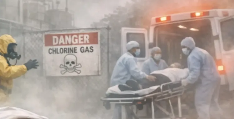 झाबुआ: थांदला गैस प्लांट में क्लोरीन गैस रिसाव से 49 लोग अस्पताल में भर्ती