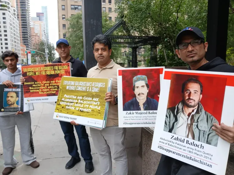 शहबाज शरीफ के यूएन भाषण के दौरान बलूच-पश्तून कार्यकर्ताओं का विरोध, न्यूयॉर्क और जिनेवा में प्रदर्शन