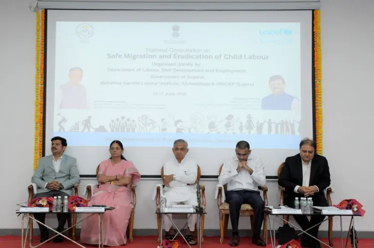 बाल श्रम उन्मूलन और सुरक्षित पलायन पर गांधीनगर में अंतरराज्यीय संवाद, मंत्री बावलिया बोले — यह साझी जिम्मेदारी