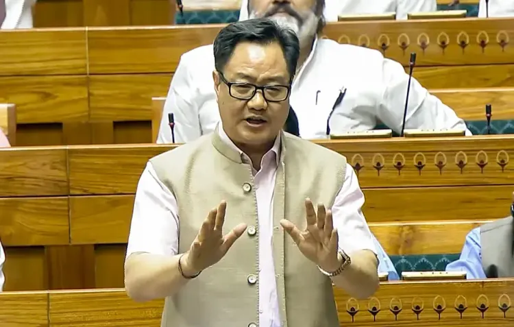 Kiren Rijiju Criticizes Opposition for Missing Historic Women's Bill Opportunity