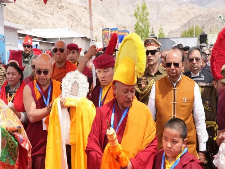 Amit Shah visits Ladakh for first global Buddha relics exposition on Buddha Purnima