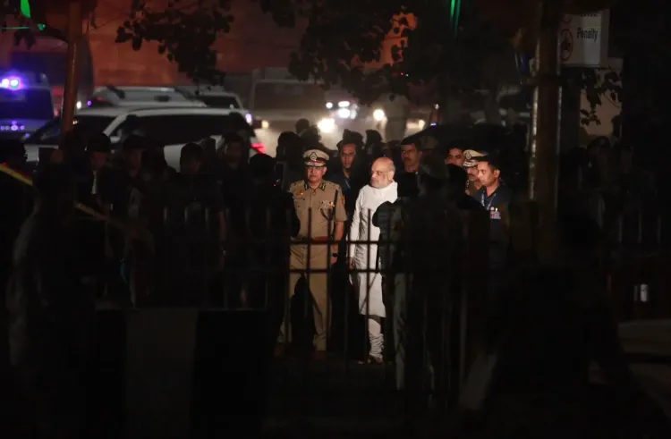 Did HM Amit Shah Visit the Red Fort Blast Site and Vow a Thorough Investigation?