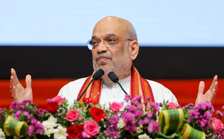 How did HM Shah praise security forces' victory against Maoists in Jharkhand?