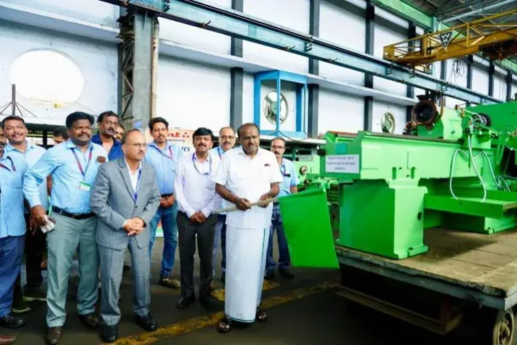 HMT Machine Tools exports NH Series unit to South Africa, Kumaraswamy flags off dispatch