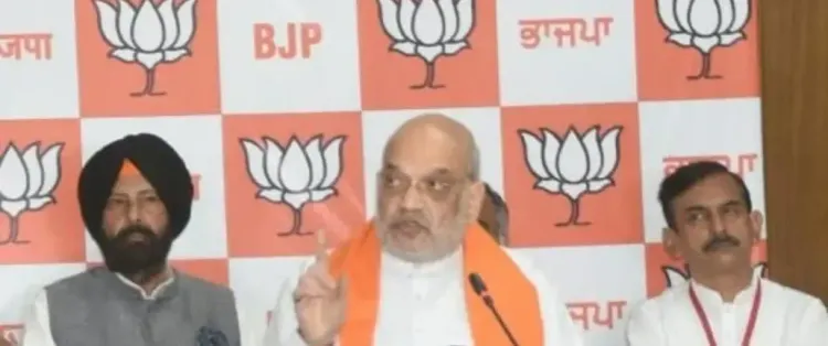 Amit Shah burns 'Chitta' effigy in Ludhiana, vows drug-free Punjab by 2029