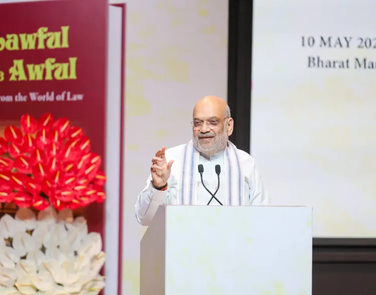 Amit Shah releases Tushar Mehta's books on judiciary in New Delhi