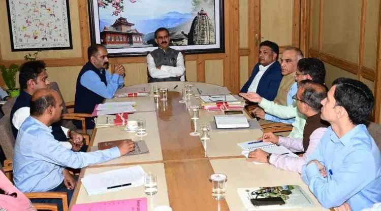 HP CM Office Chairs Meet on Land Diversion for 2,183 Roads
