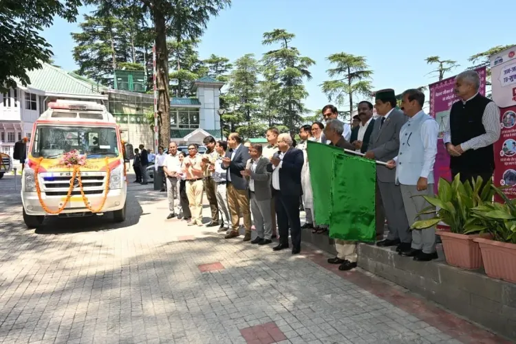 HP CM Office flags off ALS Ambulance from Shimla for public service