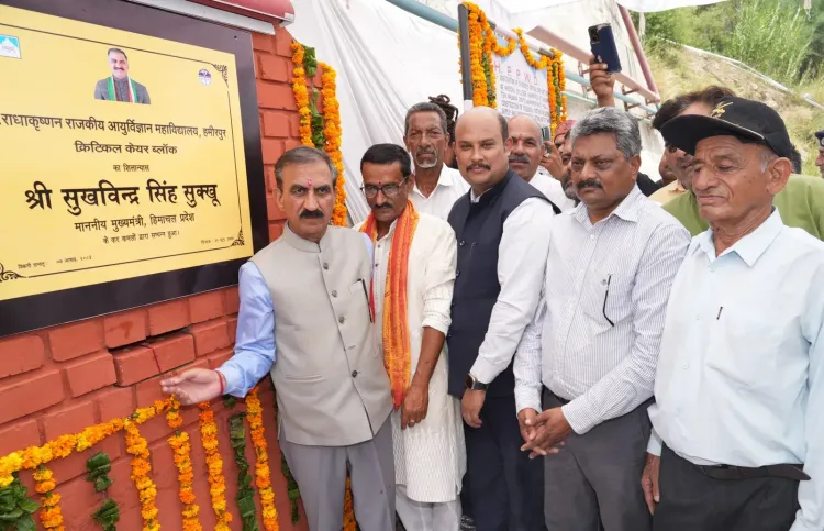 HP CM Office Lays Foundation of Critical Care Block at Jol Sappad