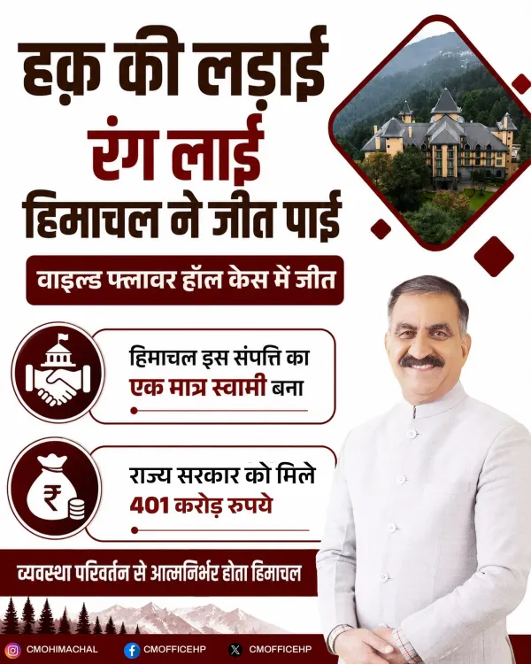 HP Govt Reclaims Full Ownership of Wild Flower Hall