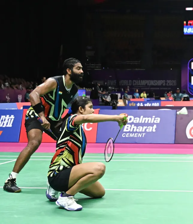 BWF वर्ल्ड चैंपियनशिप 2026: अशिथ सूर्या-अमृता की जोड़ी पहले राउंड में हारी, मैच प्वाइंट गँवाने का मलाल