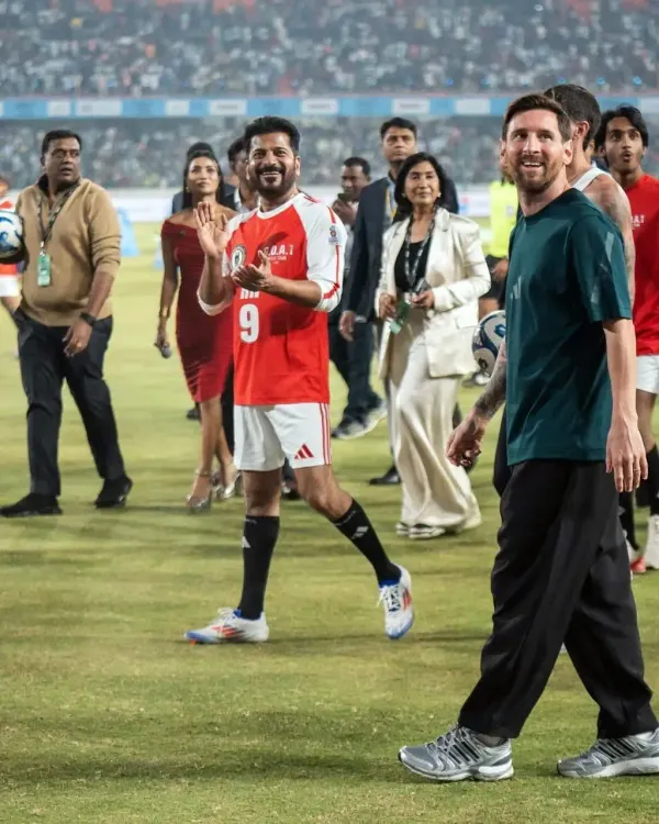 क्या तेलंगाना सीएम ने लियोनल मेसी को 'धन्यवाद' कहा हैदराबाद फैंस का दिल जीतने के लिए?