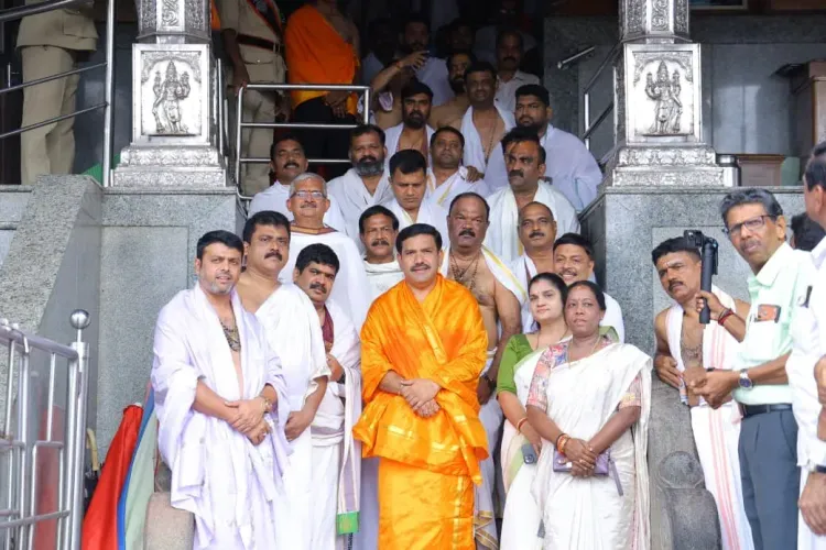 Karnataka cross-voting row: BJP chief Vijayendra denies Shivakumar link at Dharmasthala