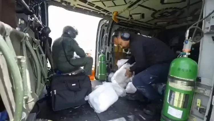 IAF Helicopters Airdrop Relief to Flood-Hit Sivasagar