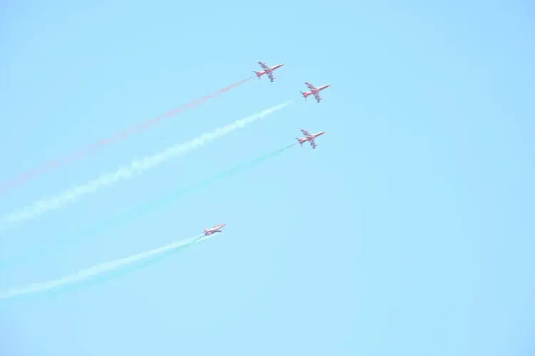 Did the IAF's Surya Kiran Aerobatic Team Dazzle Gujarat's Mehsana Skies?