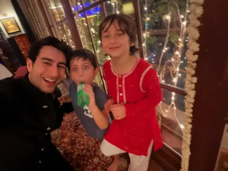 Did Ibrahim Ali Khan Just Declare 'Teeno bhai teeno tabahi' with Taimur & Jeh During Diwali?