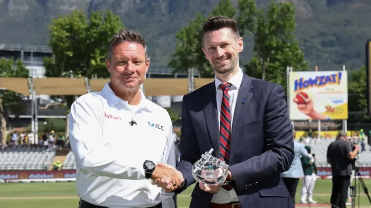 Richard Kettleborough becomes fifth umpire to stand in 100 Tests
