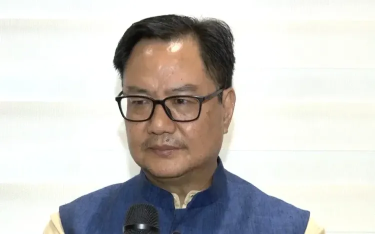 Rijiju: Rahul Gandhi could have stopped Oppn ruckus in Monsoon Session
