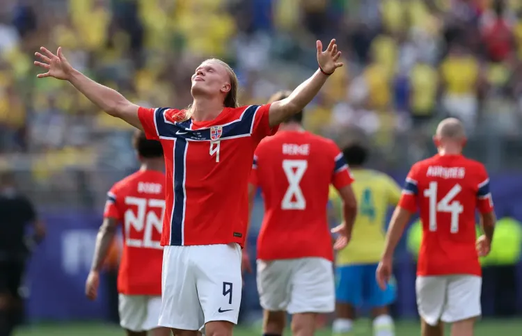 Haaland scores 7 World Cup goals in 4 games, equals 1970 Muller record