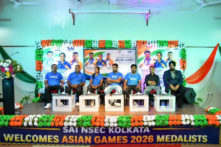 Asian Games 2026: Sahil Jadhav, Kirti Sharma felicitated by SAI Kolkata for archery gold