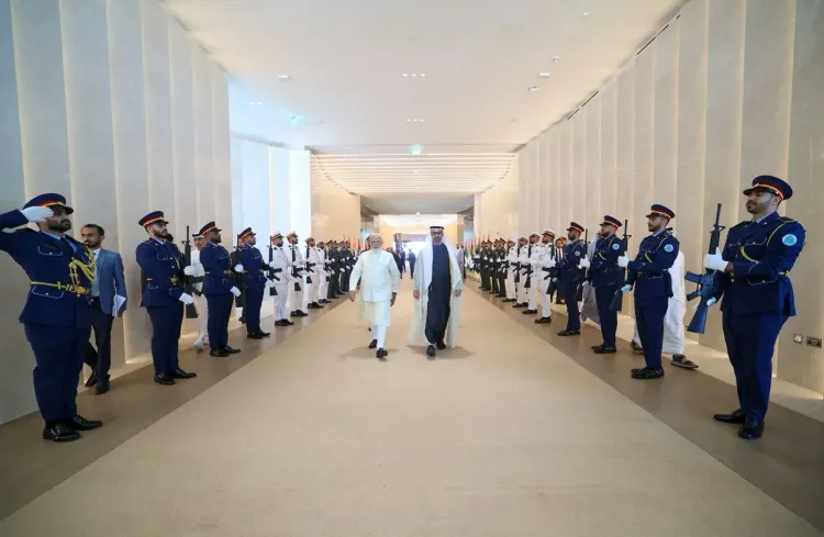 UAE President sees off PM Modi at Abu Dhabi airport before Netherlands leg