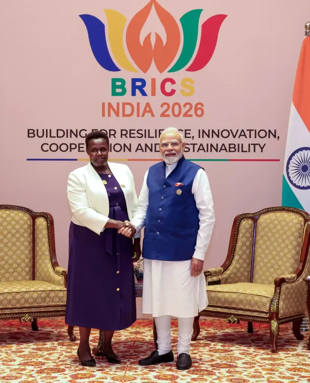 Modi meets Uganda VP Alupo at BRICS 2026, pledges Global South voice