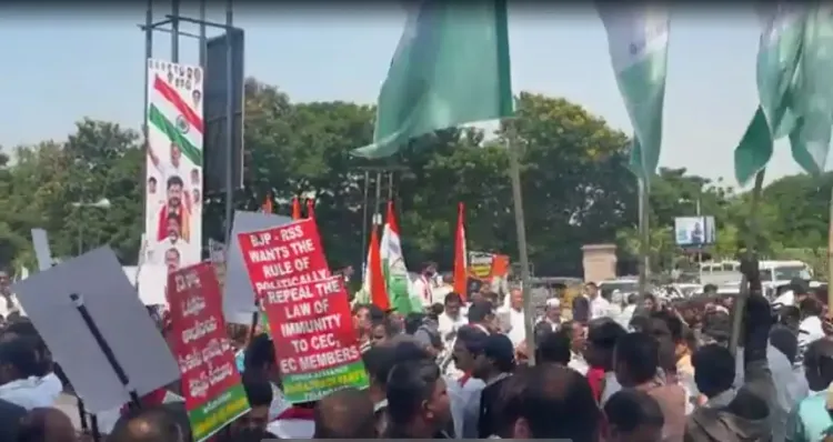 INDIA Bloc leaders detained in Hyderabad over CEC resignation demand